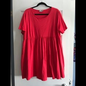 Red Cotton ASOS dress size 16
